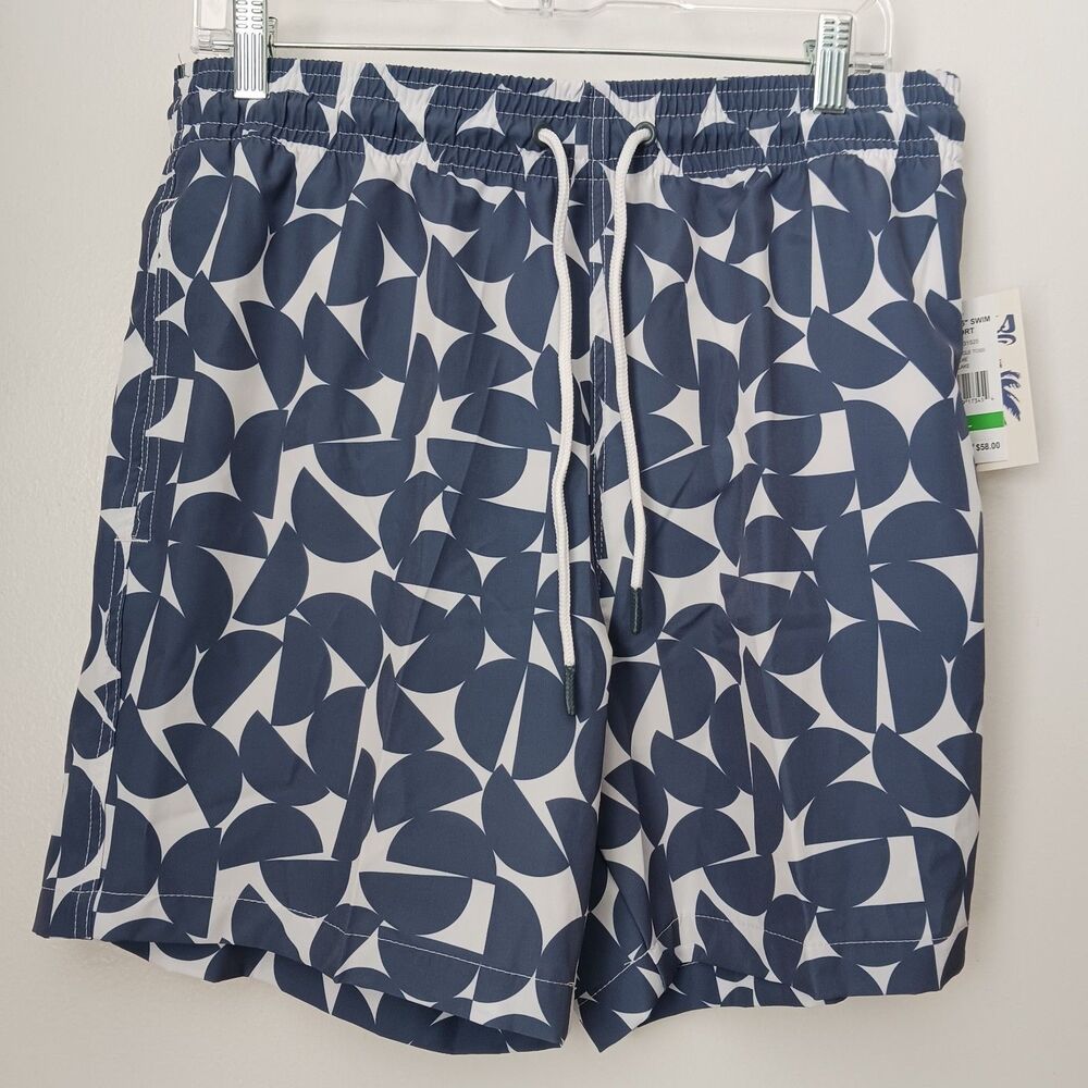 Trunks Surf & Swim Co. Sano 6.5” Swim Shorts Half Circle Men’s Large Gray NEW